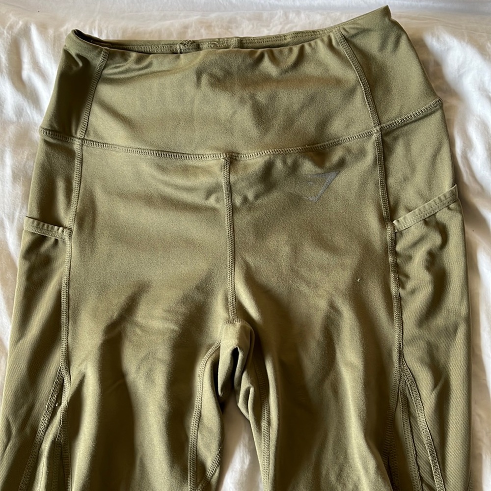 green gymshark leggings